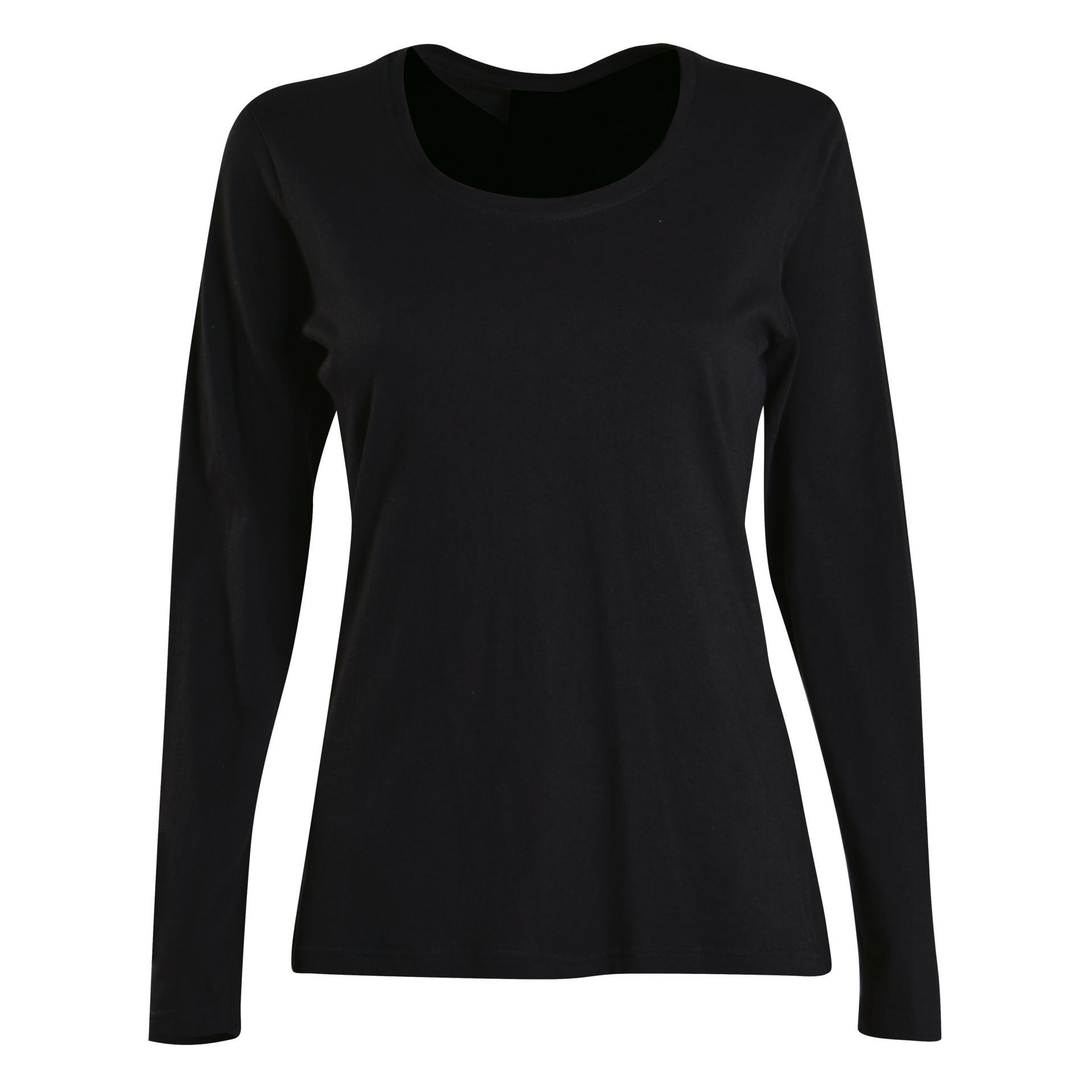 Ladies’ 150g Fashion Fit T-Shirt - long sleeve -White - End Of Range