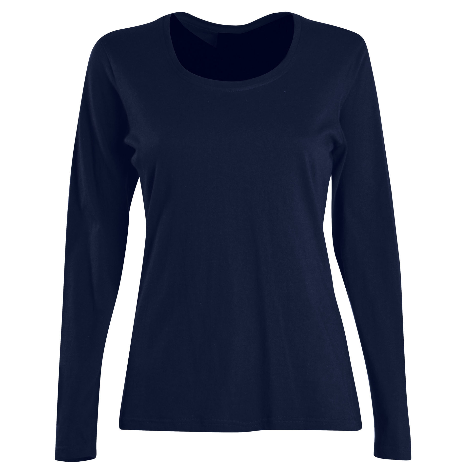Ladies’ 150g Fashion Fit T-Shirt - long sleeve -White - End Of Range - Image 2