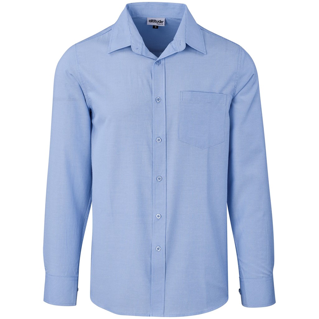 Mens Long Sleeve Northampton Shirt - Sky Blue
