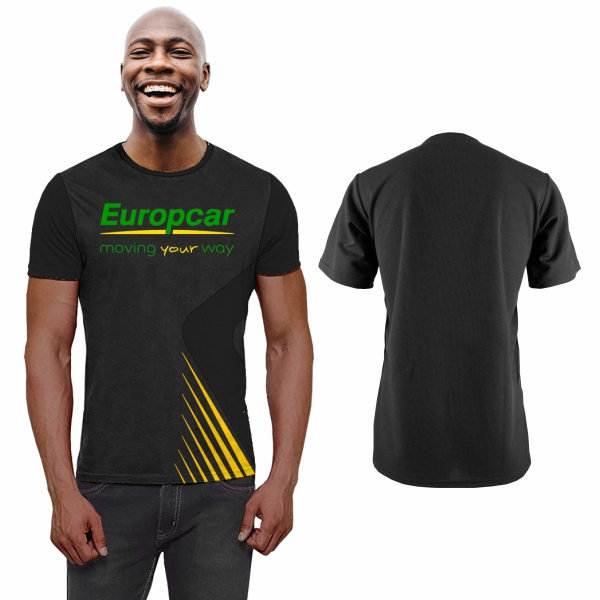 Mens Rico Birdseye Crew-Neck T-Shirt with FC-L - Image 2