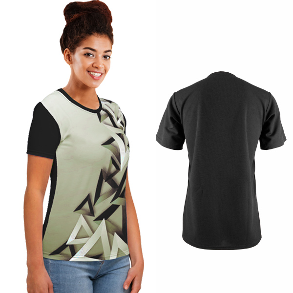 Ladies Miami Birdseye Crew Neck with FC Front-3XL - Image 2