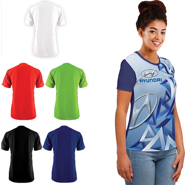 Ladies Miami Birdseye Crew Neck with FC Front-2XL - Image 6
