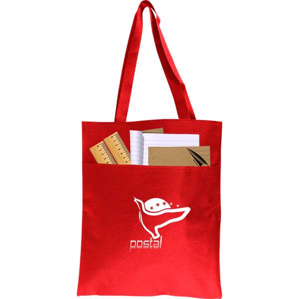 Shoulder Shopper Bag with Pocket + 1 Col - Image 9