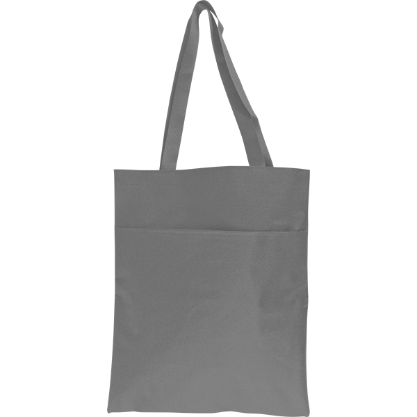 Shoulder Shopper Bag with Pocket + 1 Col - Image 2