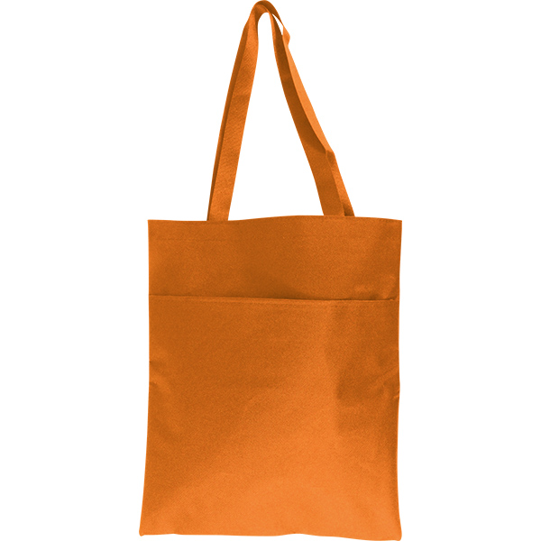 Shoulder Shopper Bag with Pocket + 1 Col - Image 7