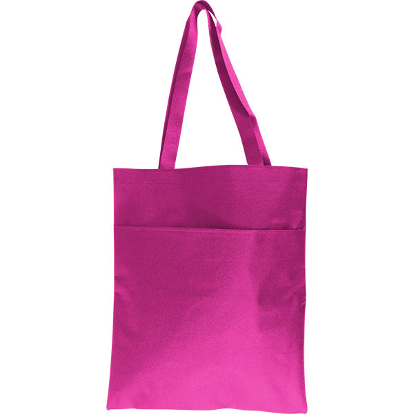 Shoulder Shopper Bag with Pocket + 1 Col - Image 8