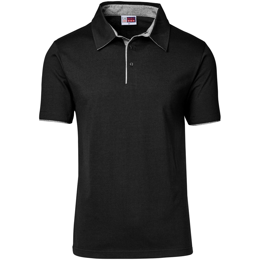 Mens Delta Golf Shirt - Black