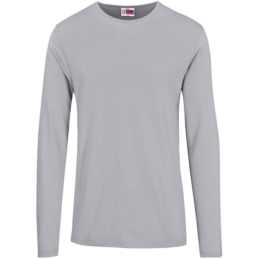 Mens Long Sleeve Portland T-Shirt - Grey