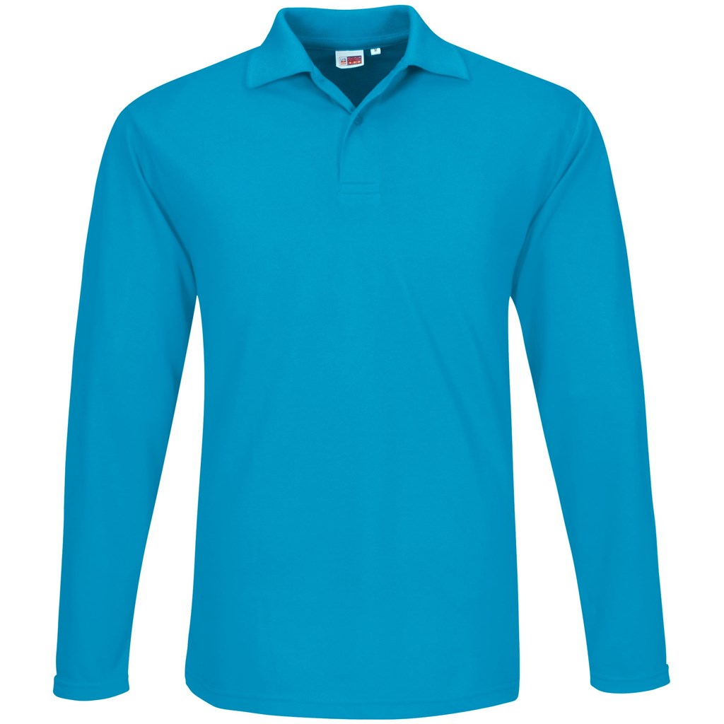 Mens Long Sleeve Elemental Golf Shirt - Image 6