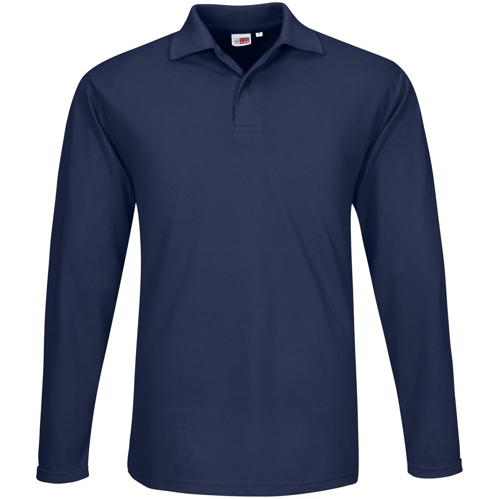 Mens Long Sleeve Elemental Golf Shirt - Image 2