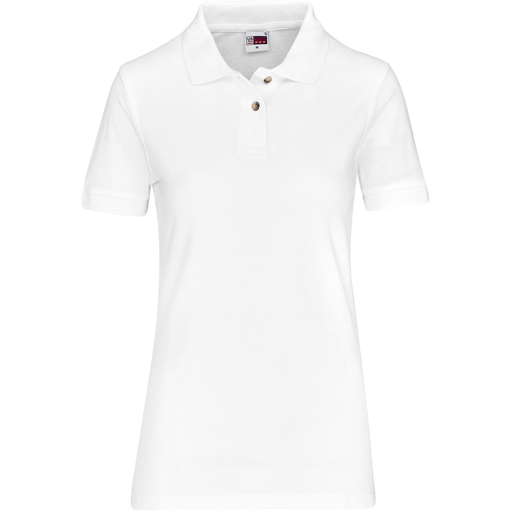 Ladies Boston Golf Shirt - White