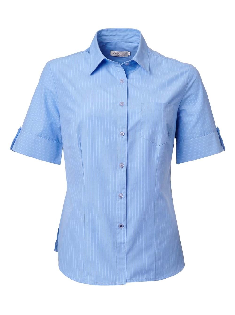 Angelique K202 S/S Blouse - Powder Blue