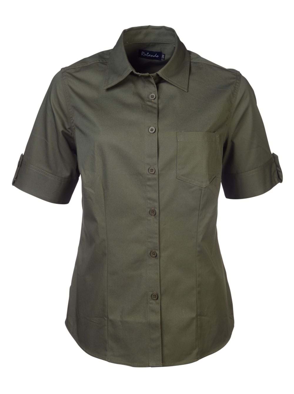 Angelique K207 S/S Blouse - Olive