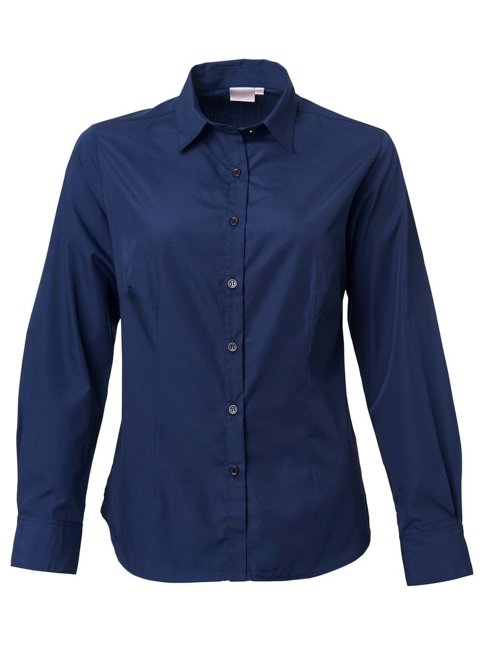 Cathy P070 L/S Blouse - Navy