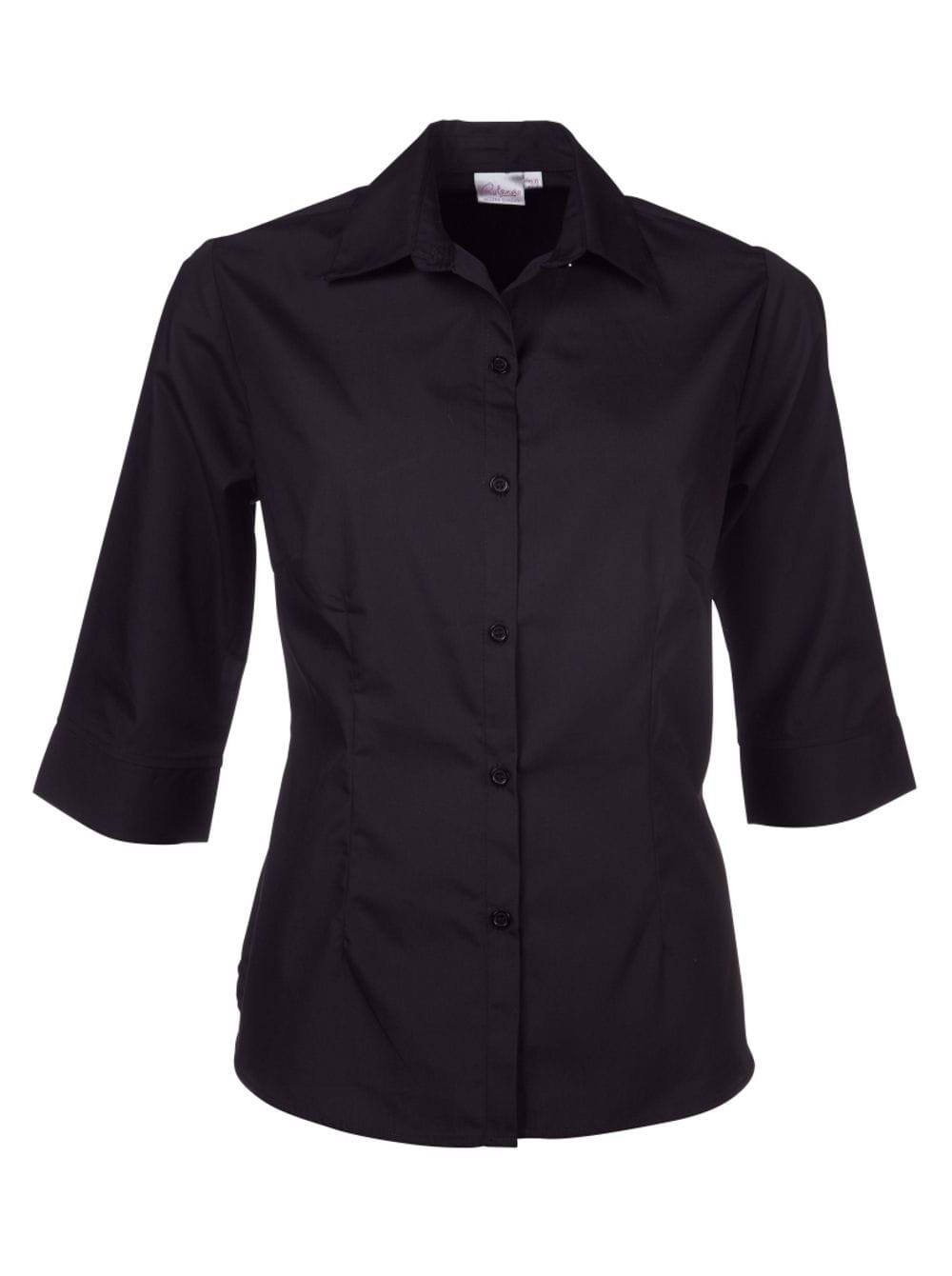 Cathy P070 3/4 Blouse - Black