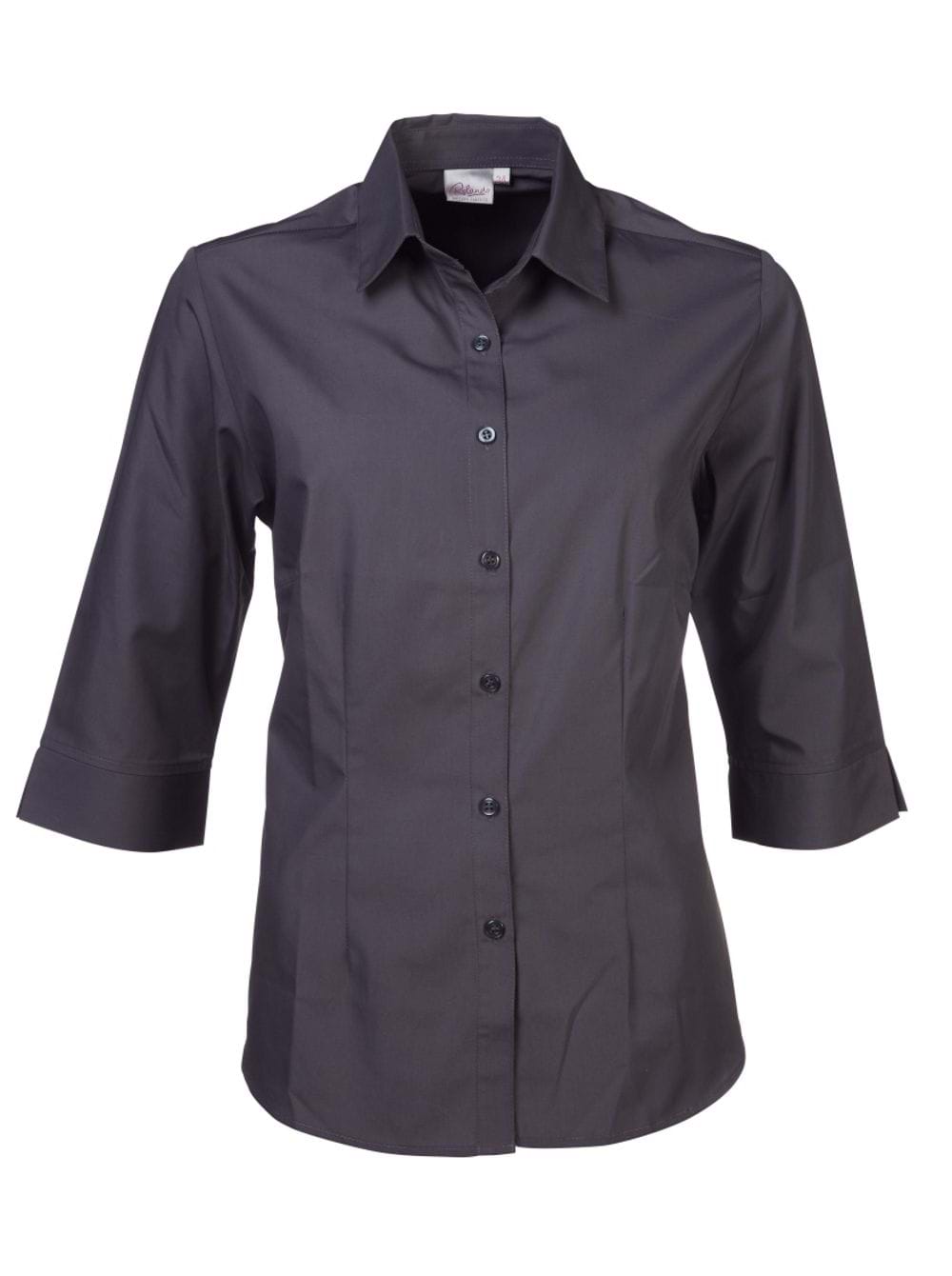 Cathy P070 3/4 Blouse - Charcoal