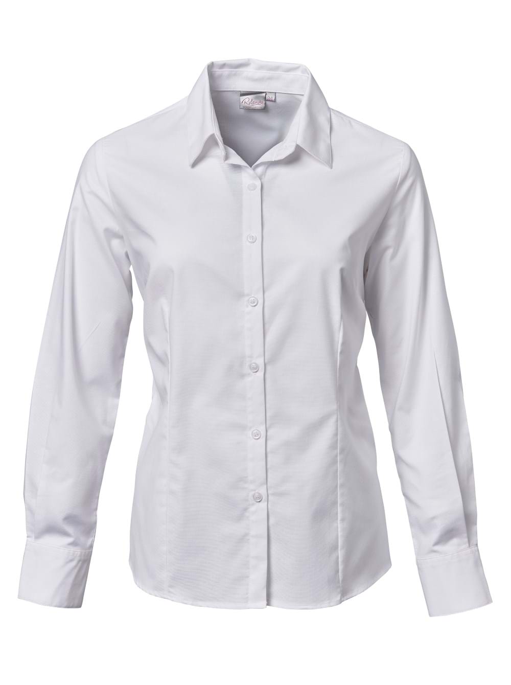 Ladies Oxford K373 L/S Blouse - White