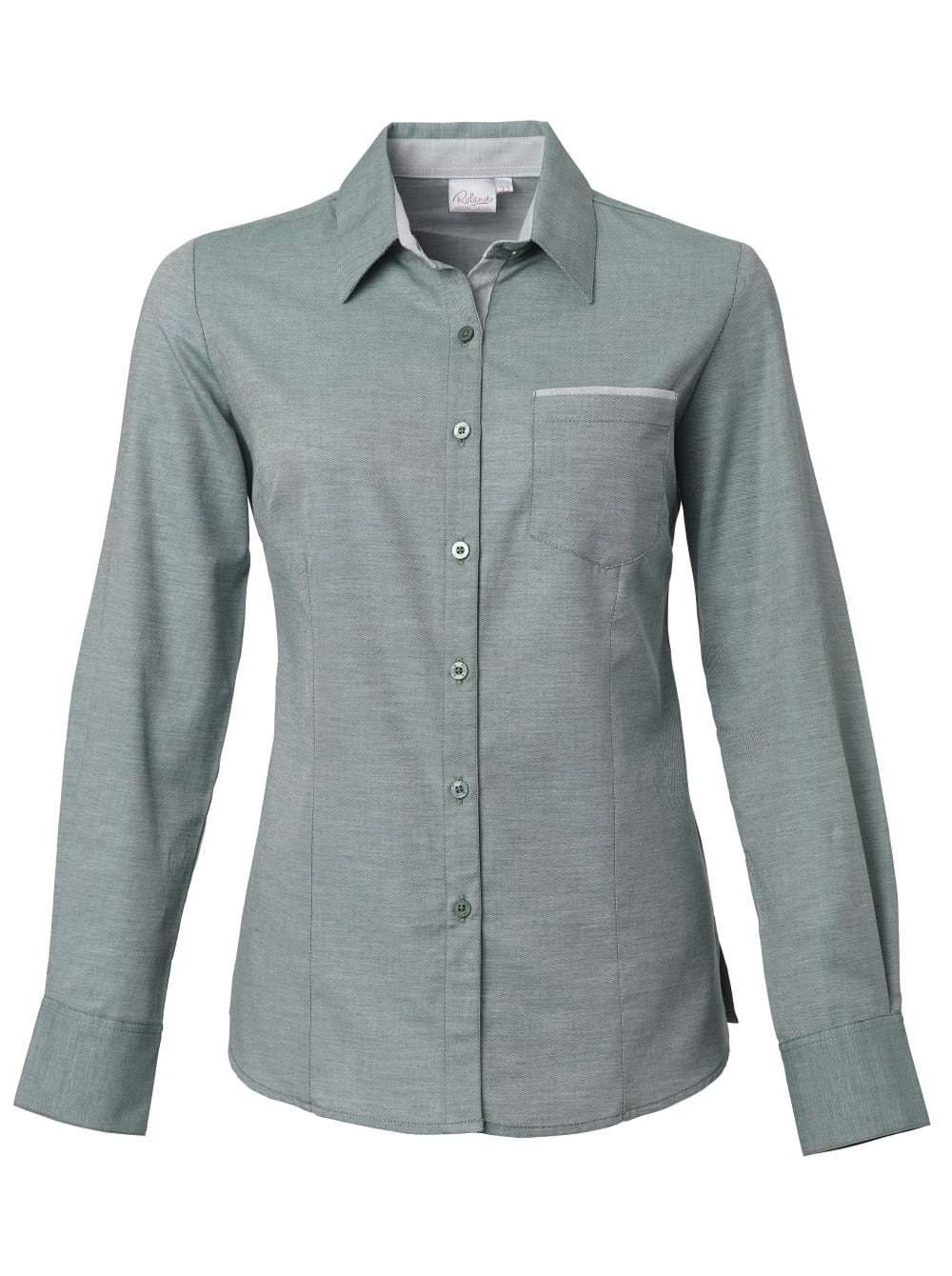 Ladies Miller K243 L/S Blouse - Bottle Green