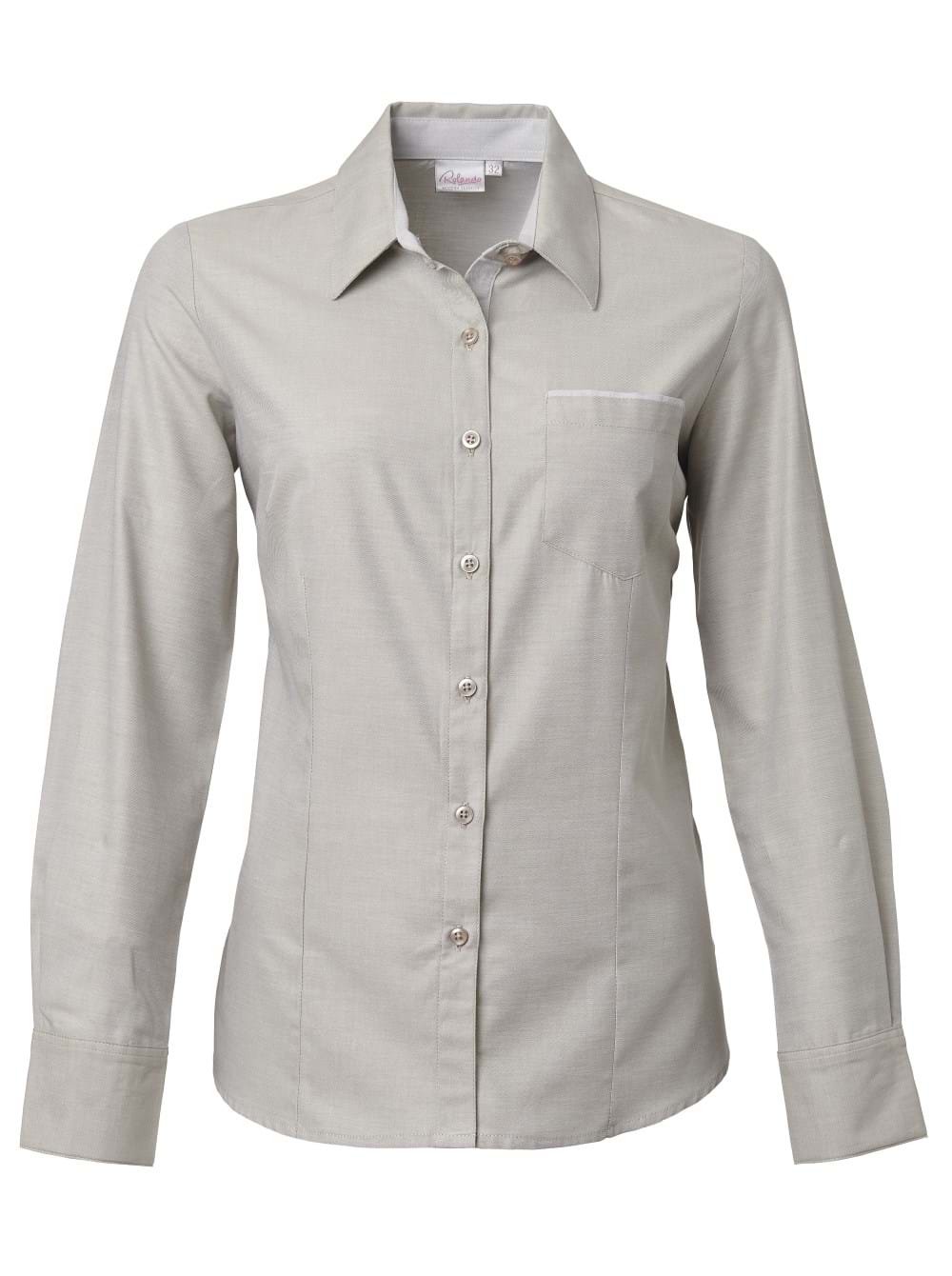 Ladies Miller K243 L/S Blouse - Stone