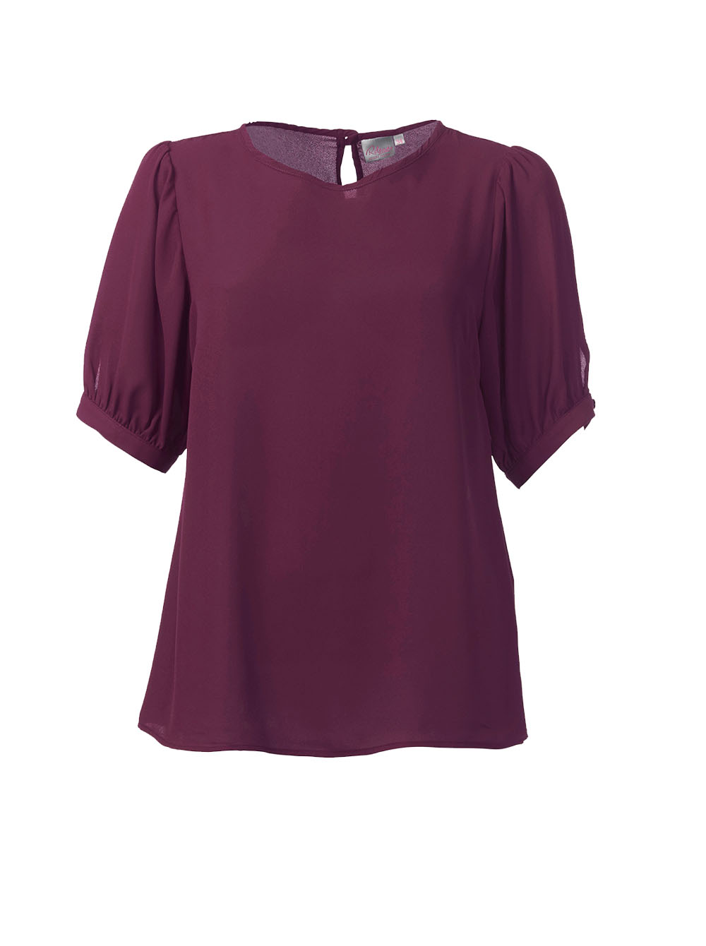 Emily K261 S/S Blouse -Burgandy