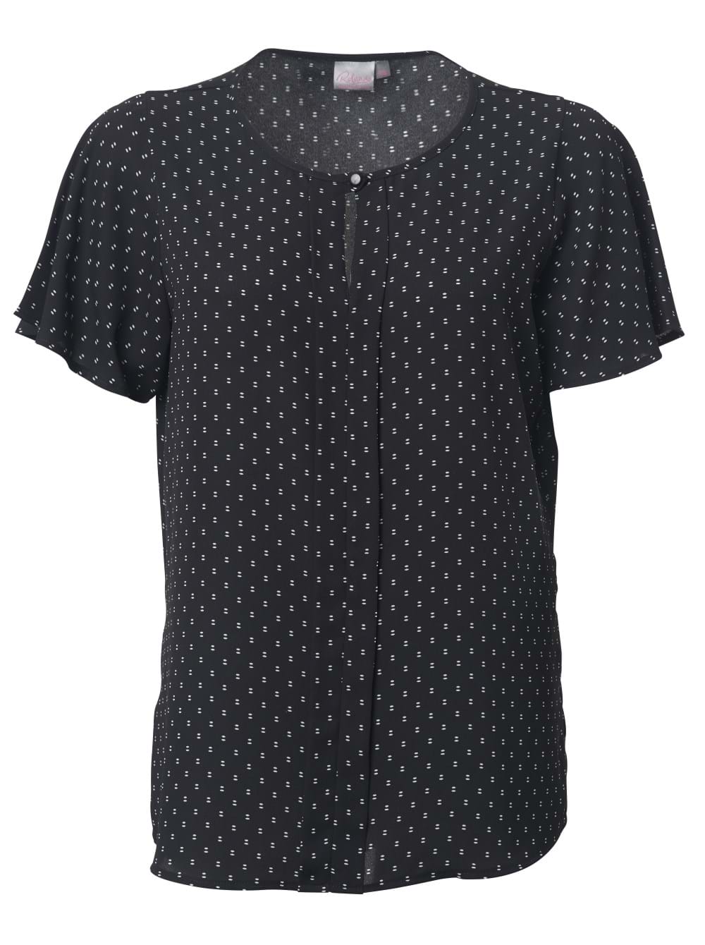 Willow K230 S/S Blouse - Black/White