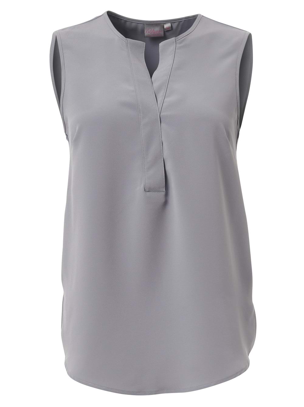 Kaylee K225 S/Less Blouse - Pebble grey