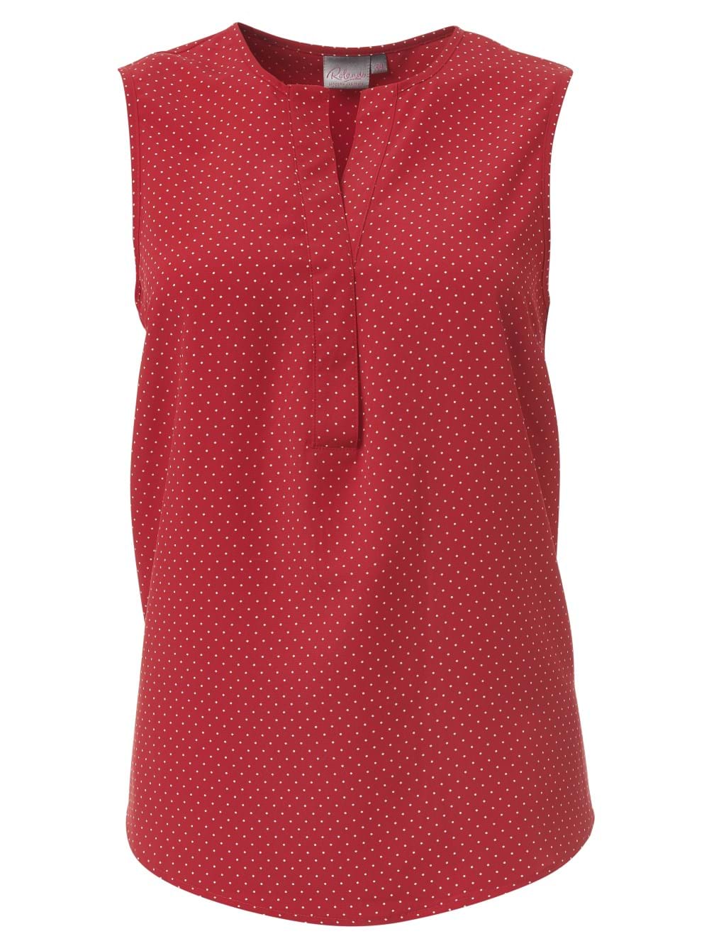 Kaylee K225 S/Less Blouse - Scarlet