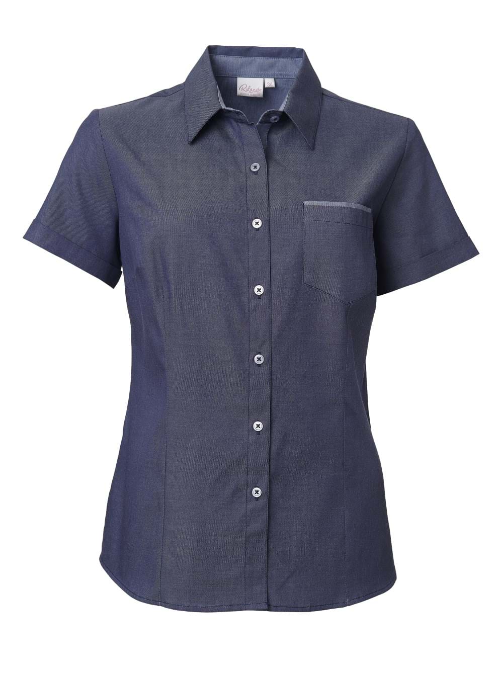 Ladies Miller K243 S/S Blouse - Indigo