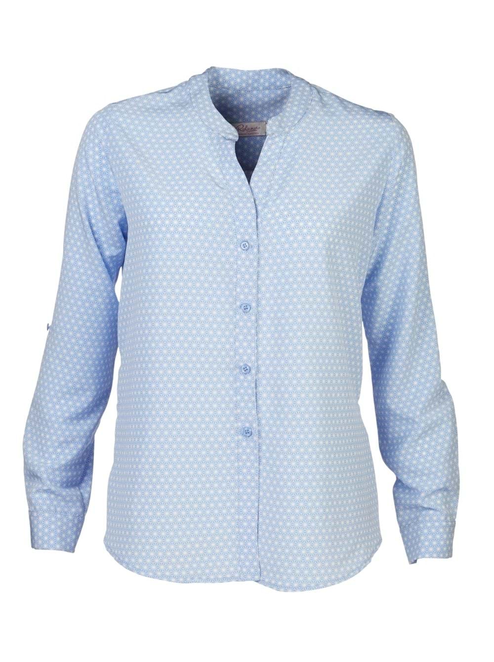 Milla K219 L/S Blouse - Blue