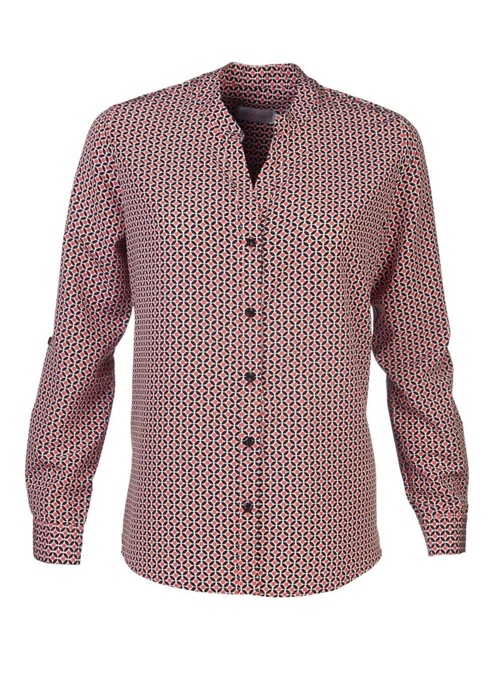 Milla K220 L/S Blouse - Coral
