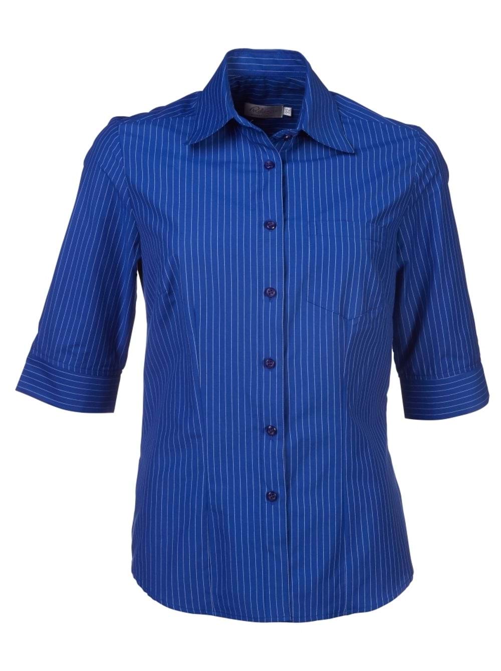 Wendy K202 3/4 Blouse - Royal
