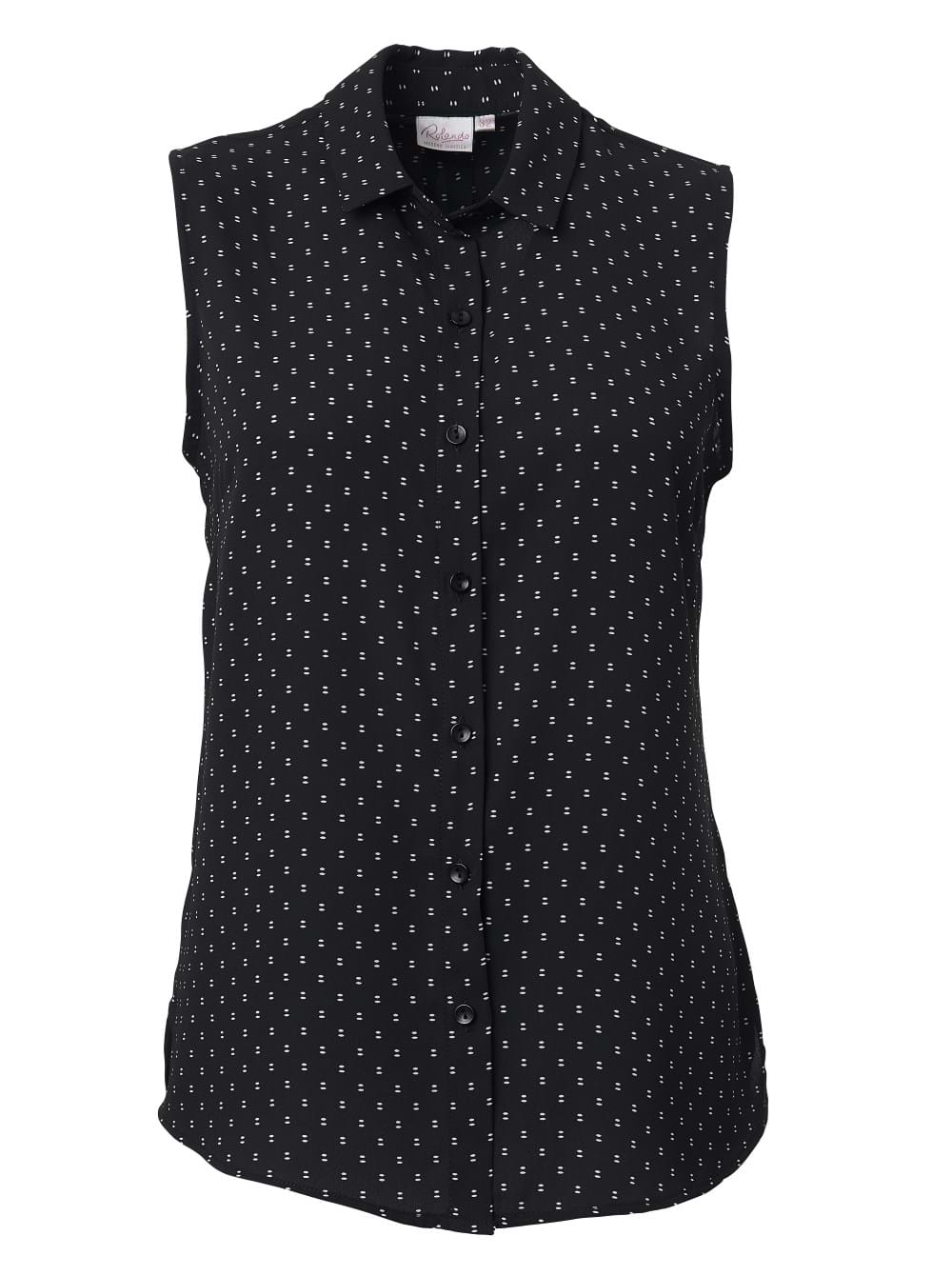 Willow K230 S/Less Blouse - Black/White