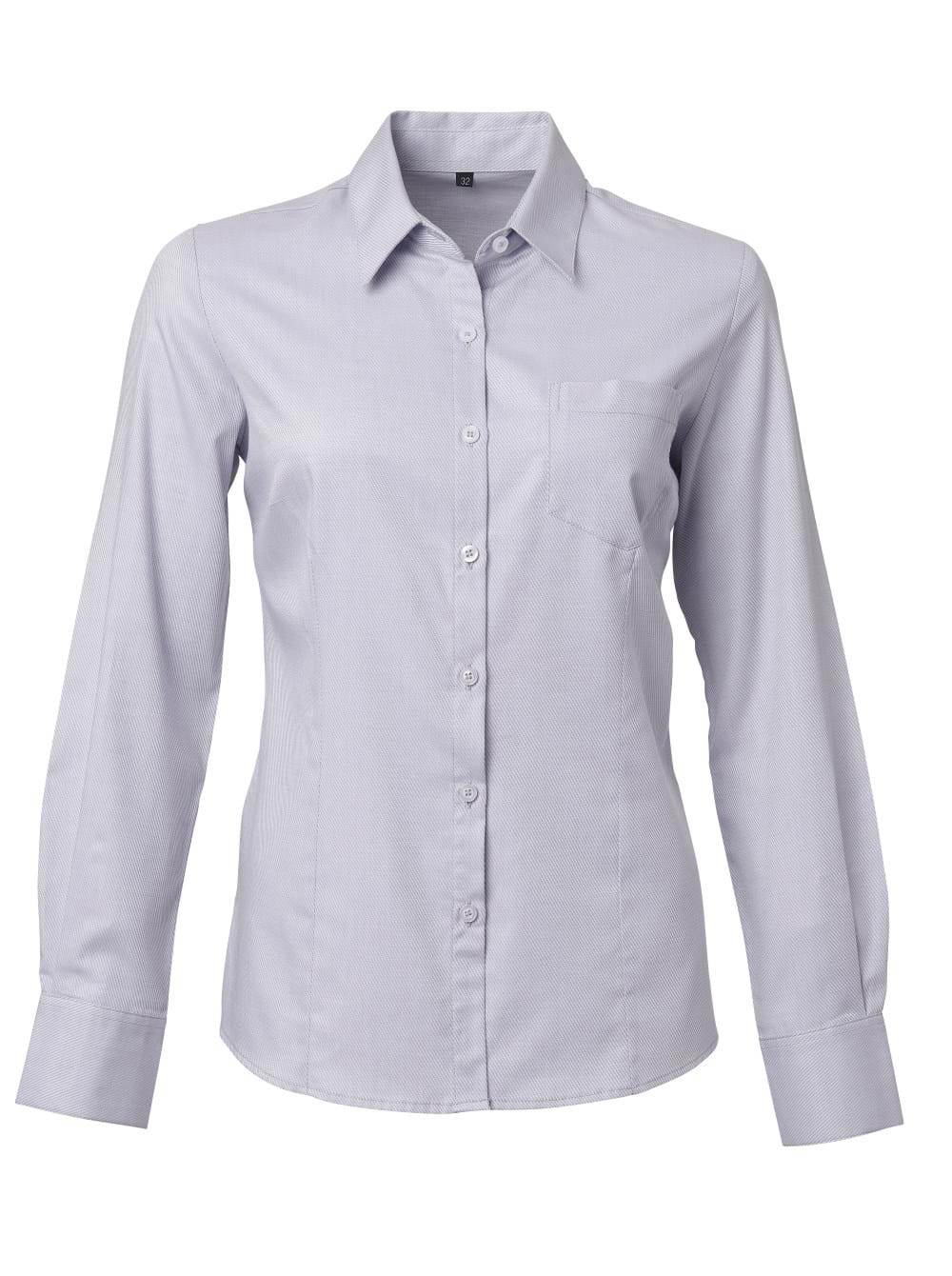 Ladies Lucca K237 L/S Blouse - Grey
