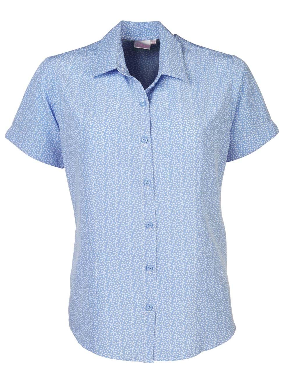 Zoe K221 S/S Blouse - Blue