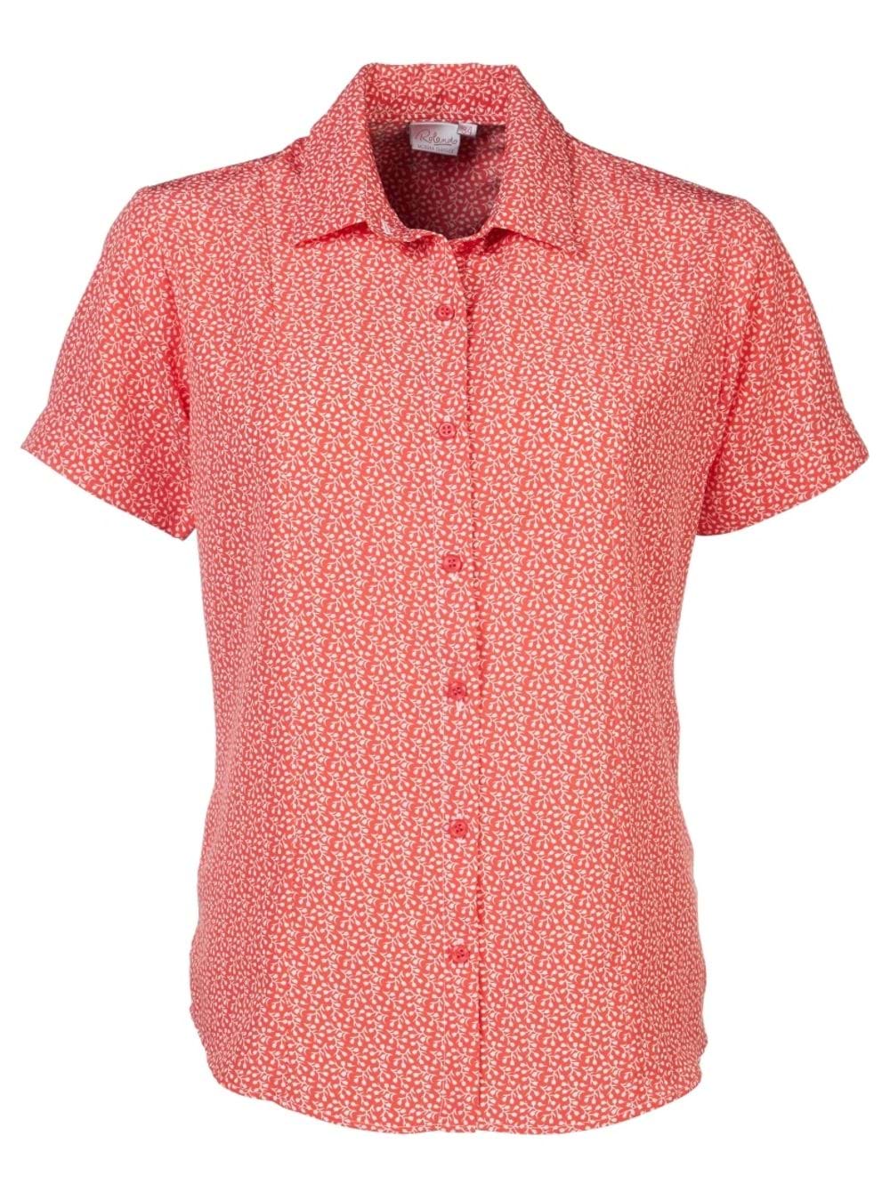 Zoe K221 S/S Blouse - Coral