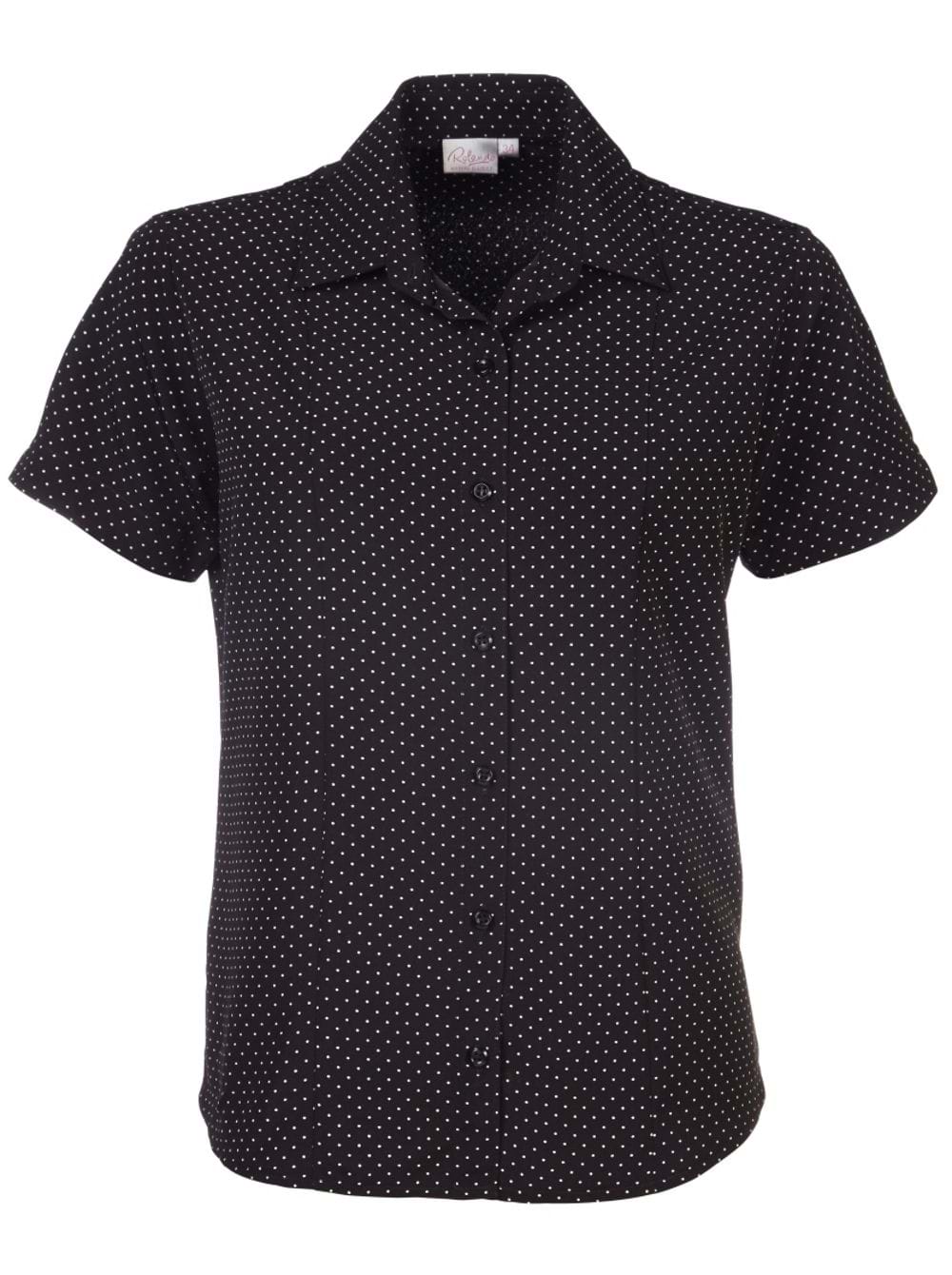 Zoe K222 S/S Blouse - Black