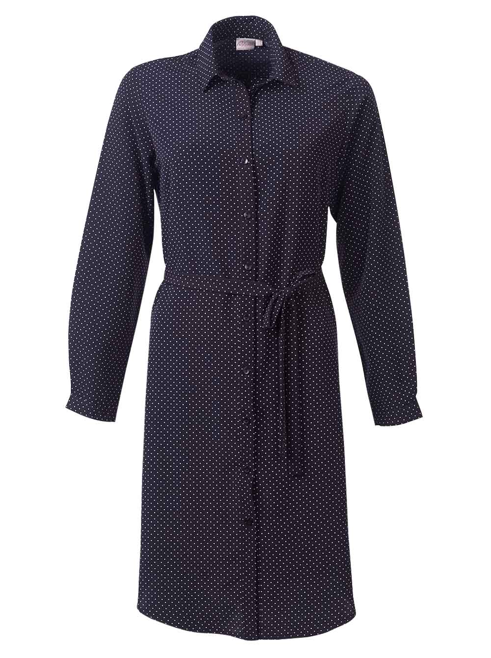 Celeste K222 L/S Shirt Dress - Navy