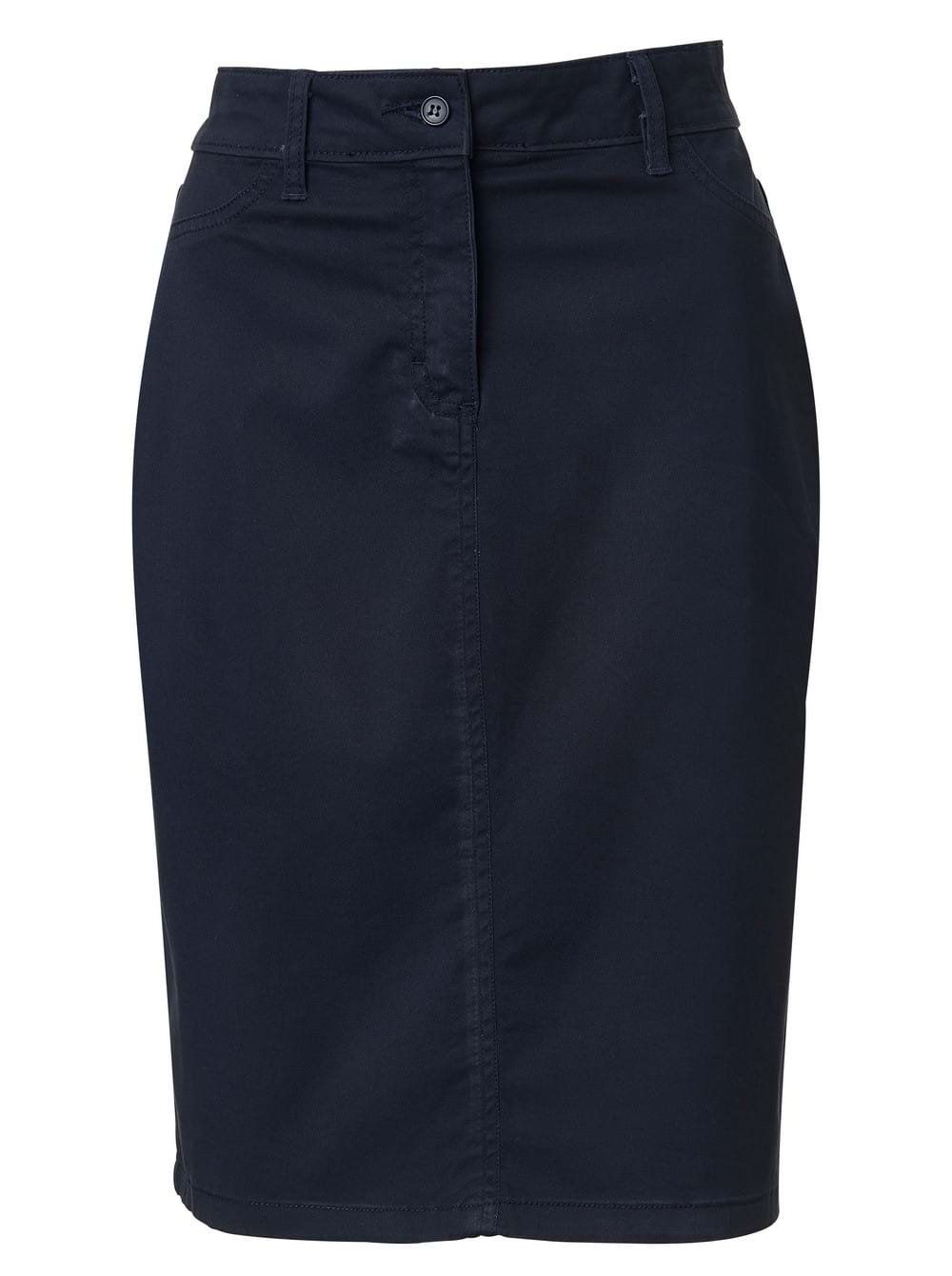 Ladies Madison Chino Skirt - Navy