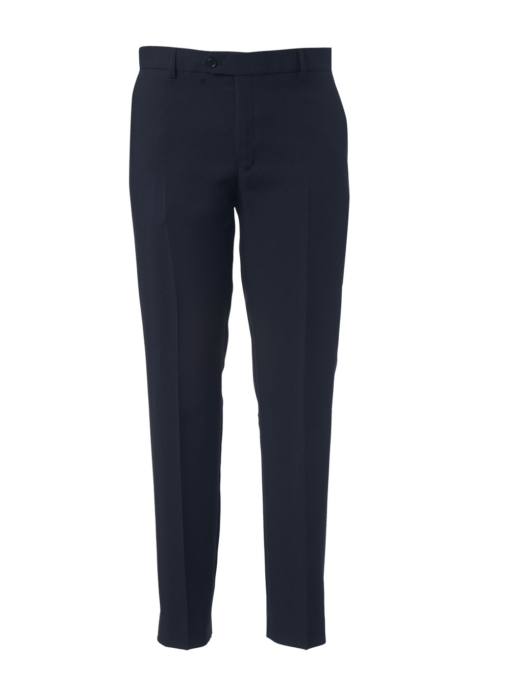 Mens Roman Slim Fit Flat Front Trs - 84cm - Nav