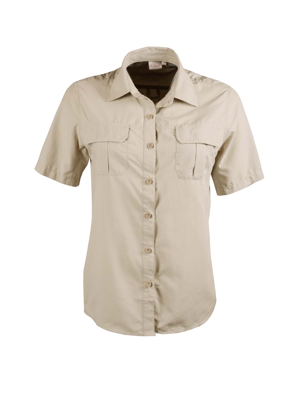 Ladies K224 S/S Safari Blouse - Stone