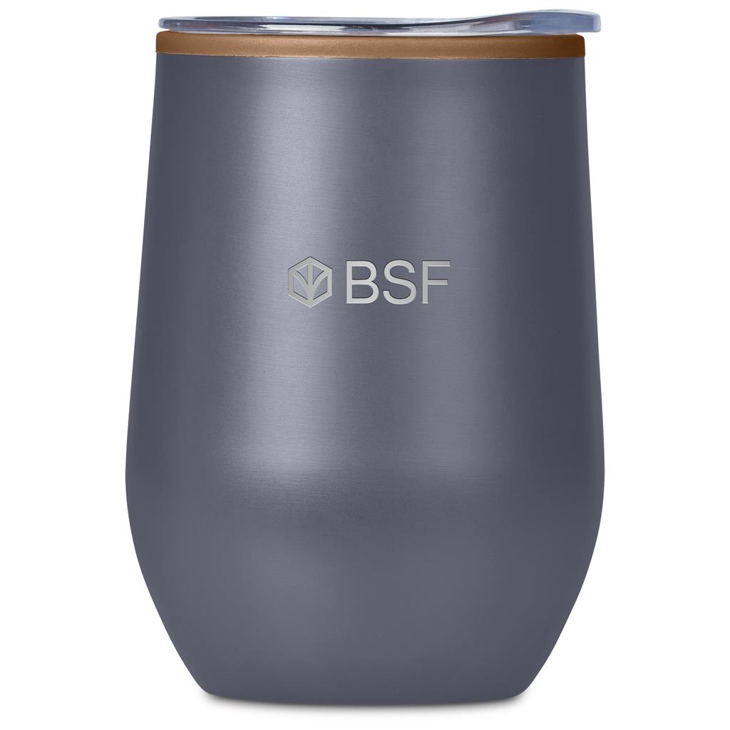 Serendipio Ovolo Stainless Steel & Plastic Double-Wall Tumbler – 350ml - Image 2