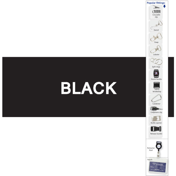 20mm Polytape Lanyard with 1 col + Swivel croc - Image 10
