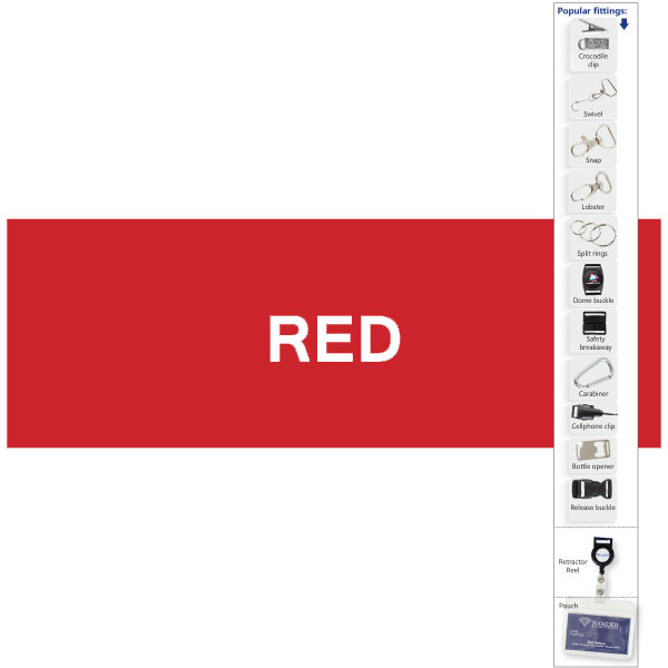 20mm Polytape Lanyard with 1 col + Swivel croc - Image 13