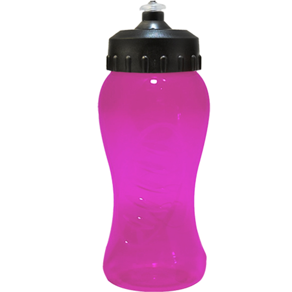 Transparent Curves 500ml water bottle 1col-Reg top - Image 2