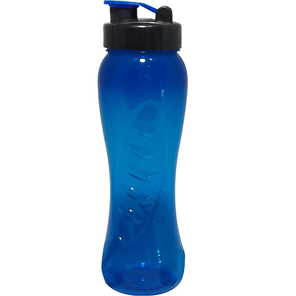 Transparent Curve 750ml water bottle 1col-Flip top - Image 3