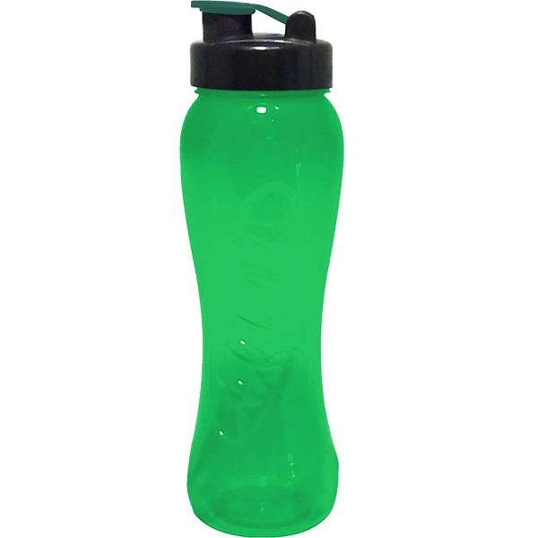 Transparent Curve 750ml water bottle 1col-Flip top - Image 6