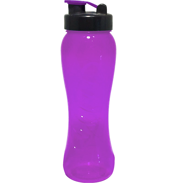 Transparent Curve 750ml water bottle 1col-Flip top - Image 8