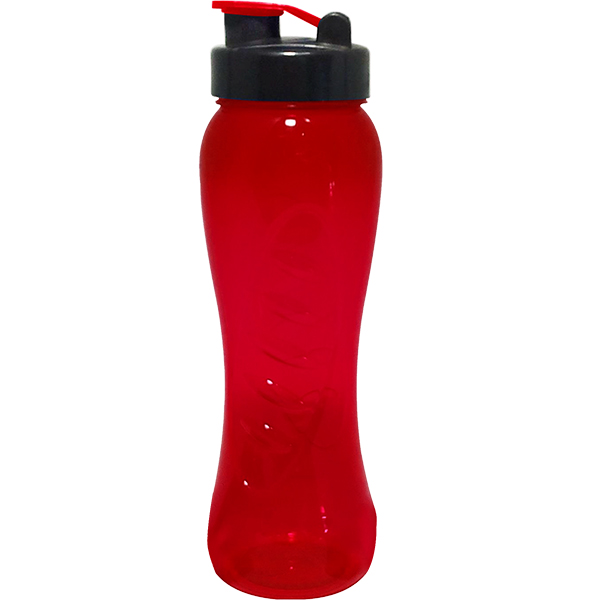 Transparent Curve 750ml water bottle 1col-Flip top - Image 9